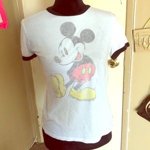 White Mickey Mouse shirt